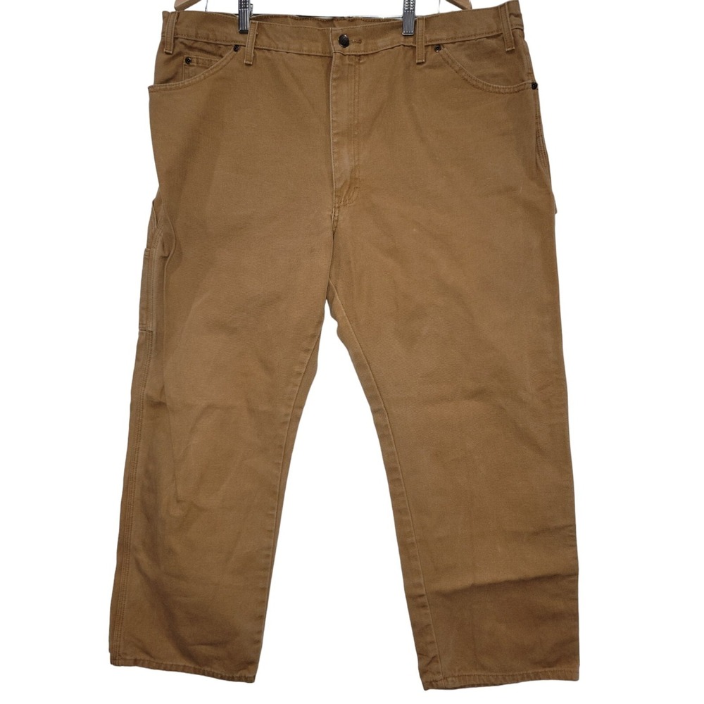Dickies Carpenter Jeansโ Brown Mens 42 x 30 Work Pants Straight Leg